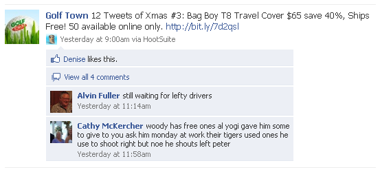 Golf Town Facebook