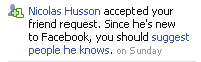 Facebook Suggestion