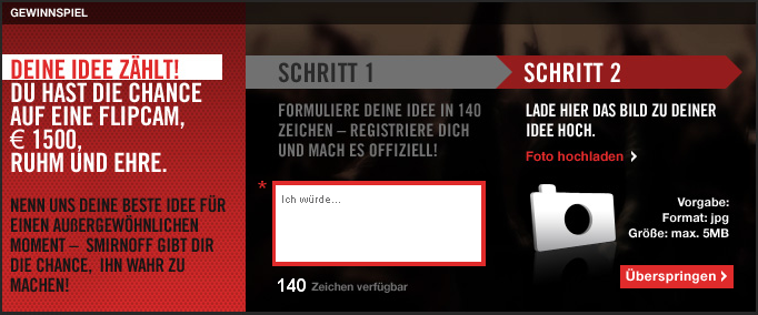 smirnoff gewinnspiel