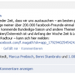 Facebook Party mit Felix Magath? Wohl kaum…
