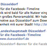 Düsseldorfer Stadtbilder als Facebook Timeline Titelbilder